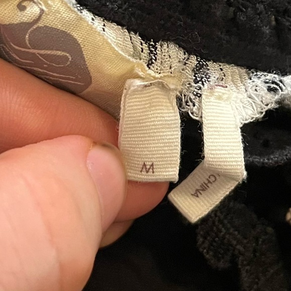 Anthropologie Lilka Jaluit Striped Maxi Dress Crochet Lace Racerback Straps M - Picture 8 of 11